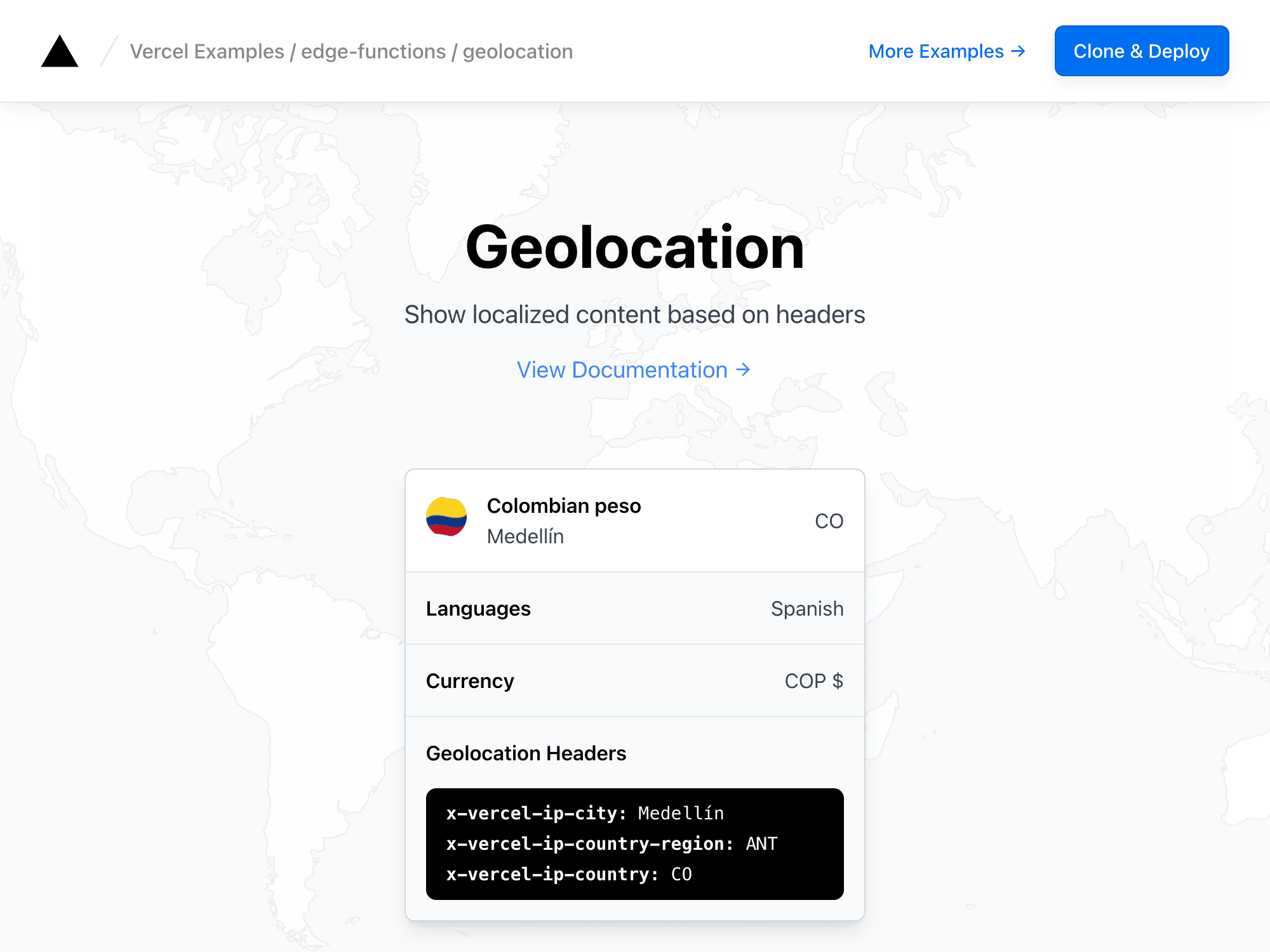 Geolocation in Edge functions